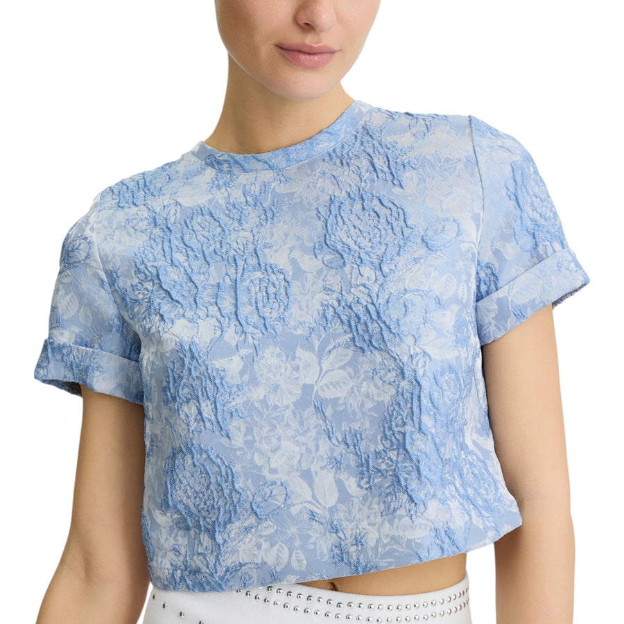 T-shirt donna jacquard elegante