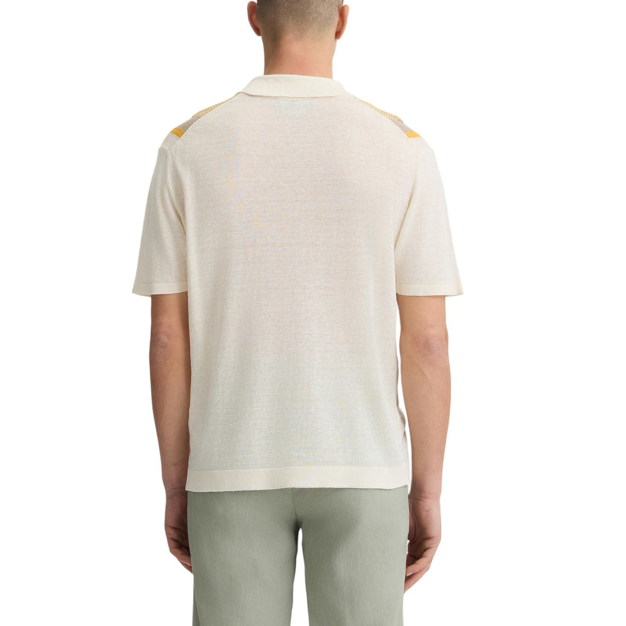 Polo con dettaglio in maglia
