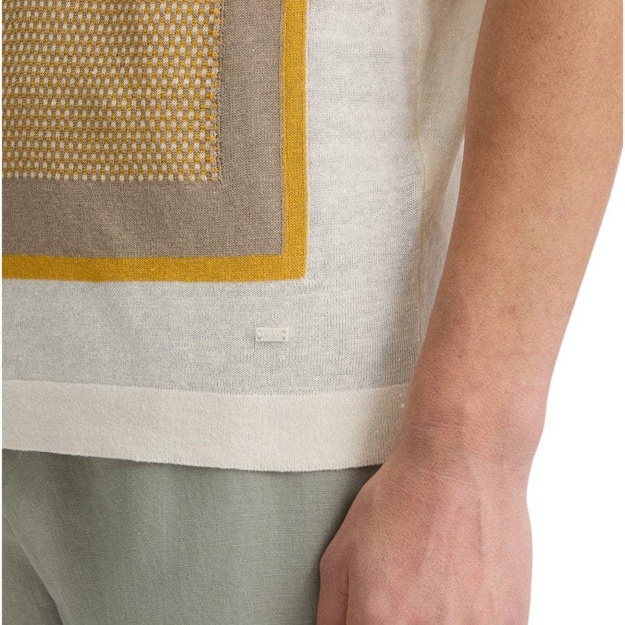 Polo con dettaglio in maglia