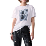 T-shirt donna in jersey con stampa