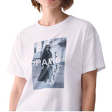 T-shirt donna in jersey con stampa