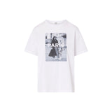 T-shirt donna in jersey con stampa