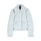 Giubbotto donna corto fluffy