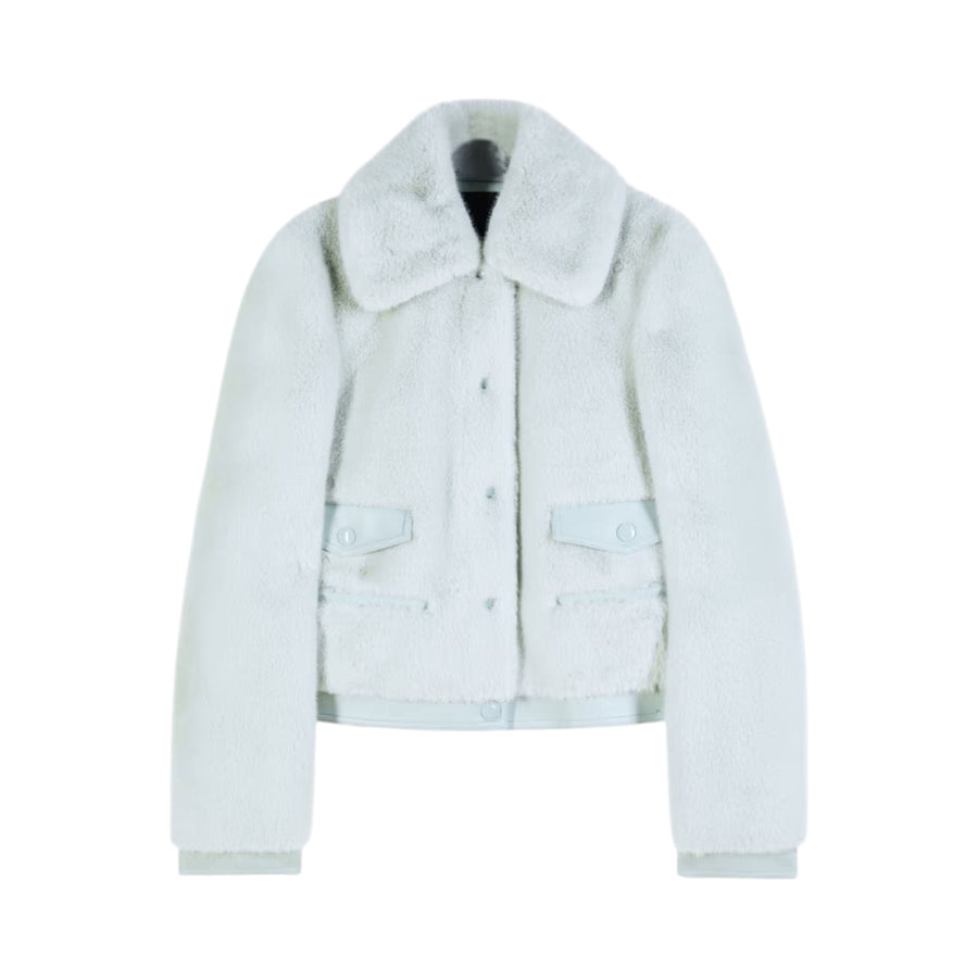 Giubbotto donna corto fluffy