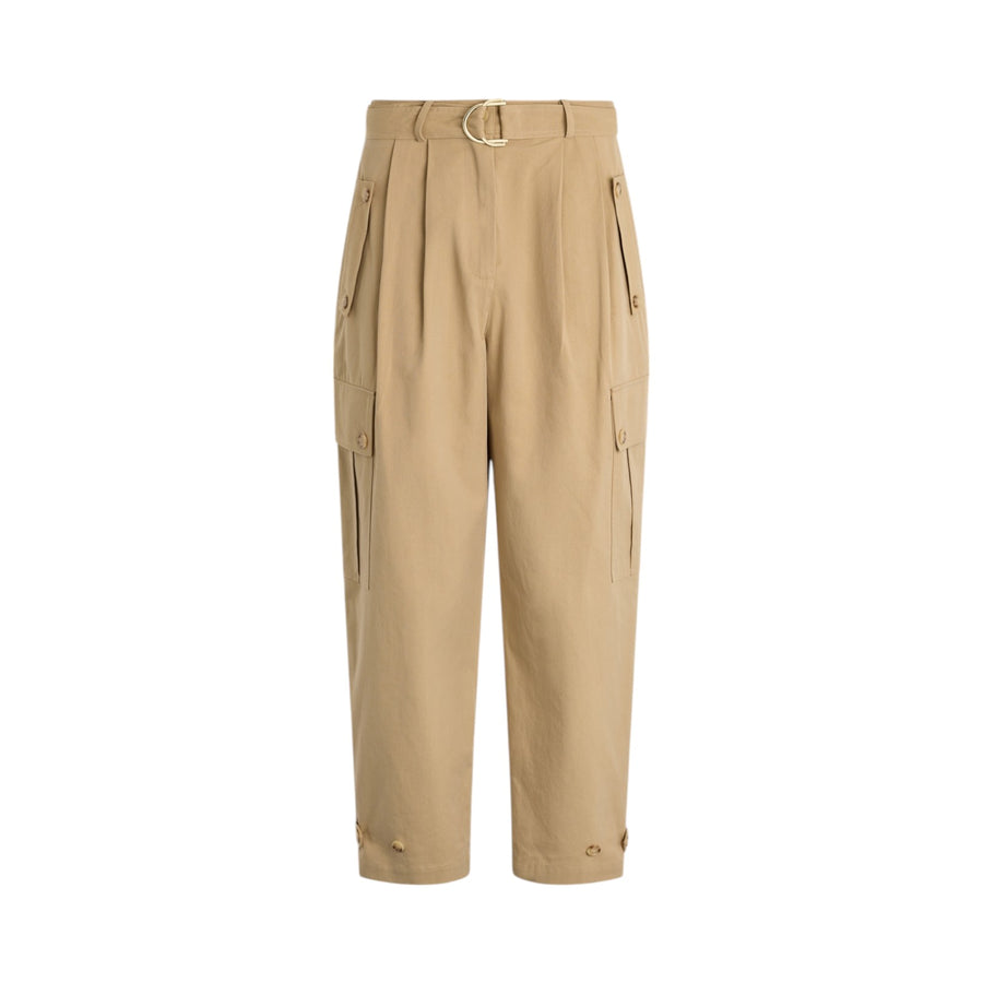 Pantaloni donna cropped cargo