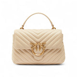 Borsa donna a mano piccola Love Bag Puff in morbida nappa matelassé