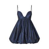 Abito donna mini con gonna balloon