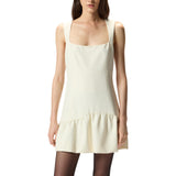 Abito donna corto svasato senza maniche