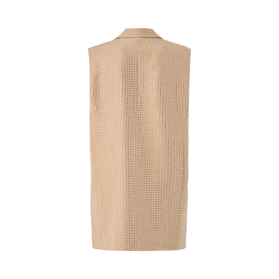 Gilet donna blazer con strass