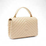 Borsa donna a mano piccola Love Bag Puff in morbida nappa matelassé