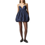 Abito donna mini con gonna balloon