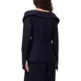 Blazer donna monopetto gessato