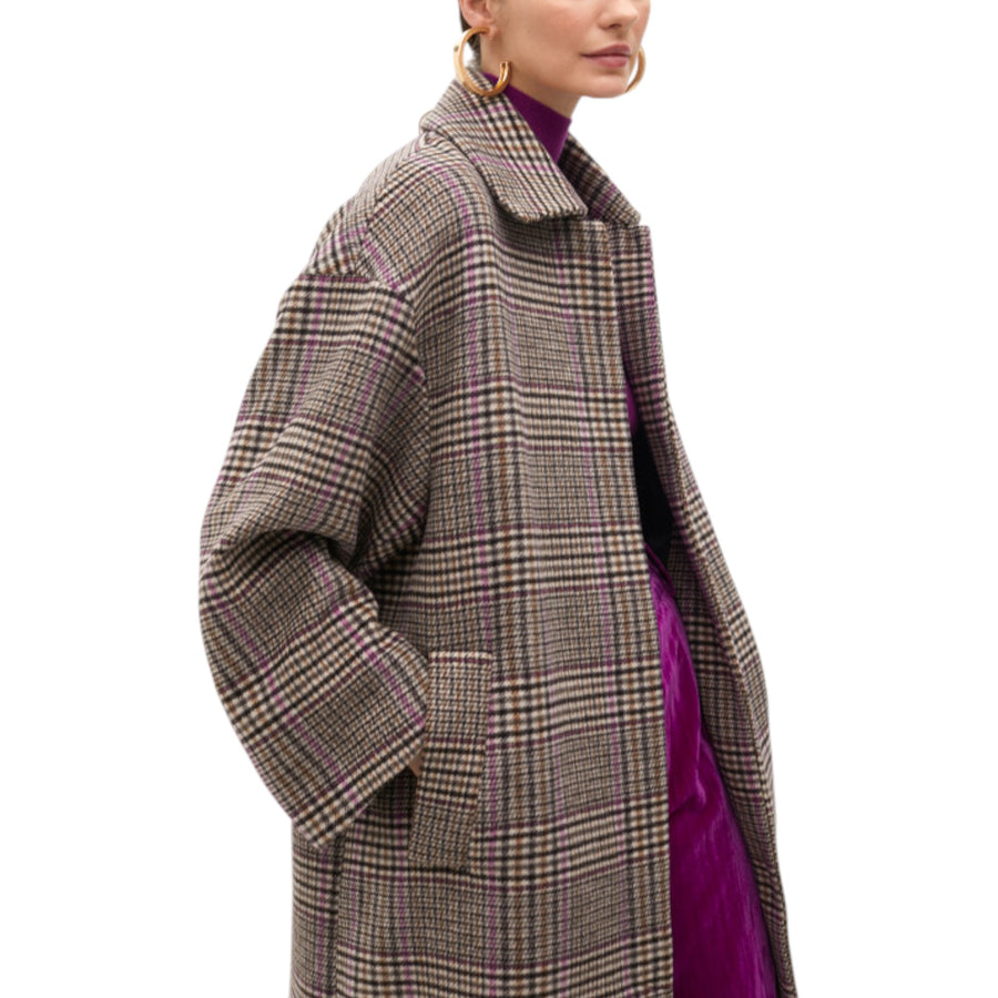 Cappotto donna in panno scozzese
