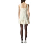 Abito donna corto svasato senza maniche