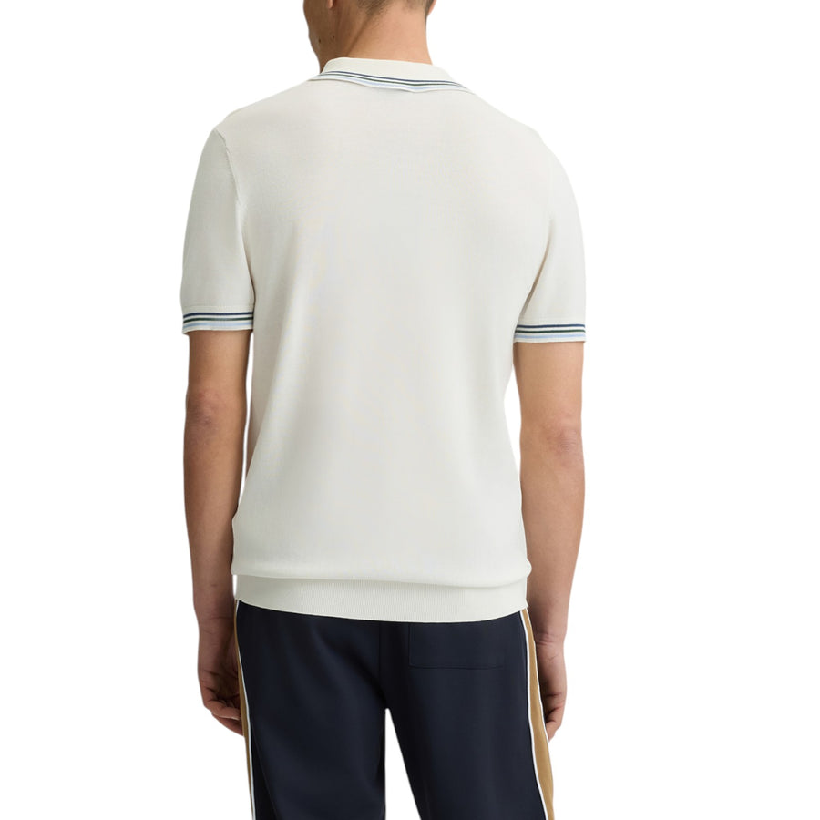 Polo bianca in maglia