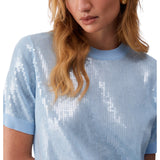 Top donna con paillettes