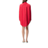Abito donna corto chemisier con frange