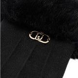 Guanti donna con dettagli in pelliccia sintetica