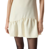 Abito donna corto svasato senza maniche