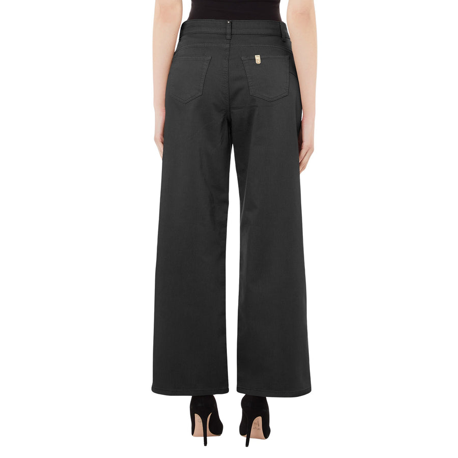 Pantaloni donna flare cropped