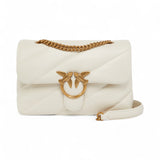 Borsa a tracolla media Love Bag Puff in nappa trapuntata con catena