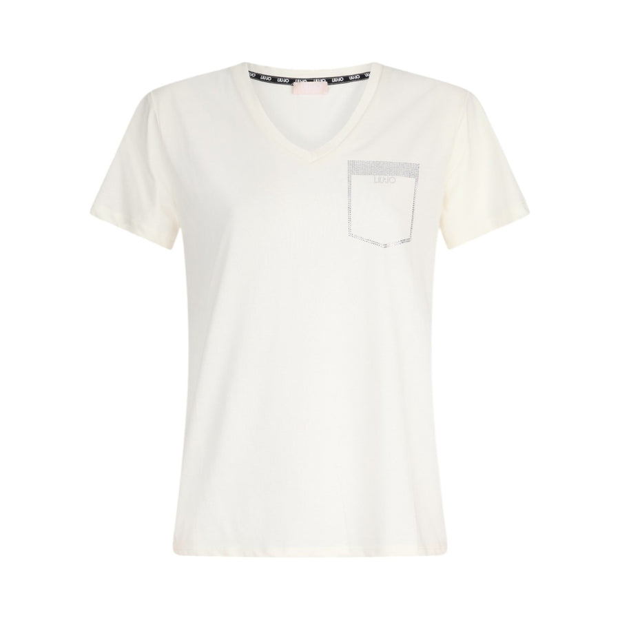 T-shirt donna con strass