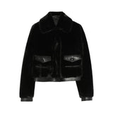 Giubbotto donna corto fluffy