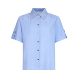 Camicia donna oxford con strass