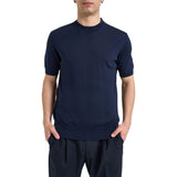 T-shirt uomo in maglia blu