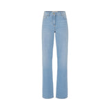 Jeans donna in denim con strass