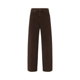 Pantaloni donna barrel fit in bull denim