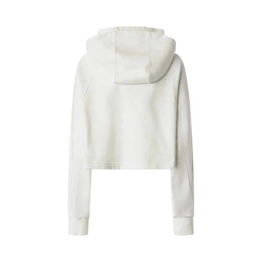 Felpa donna cropped con ricamo