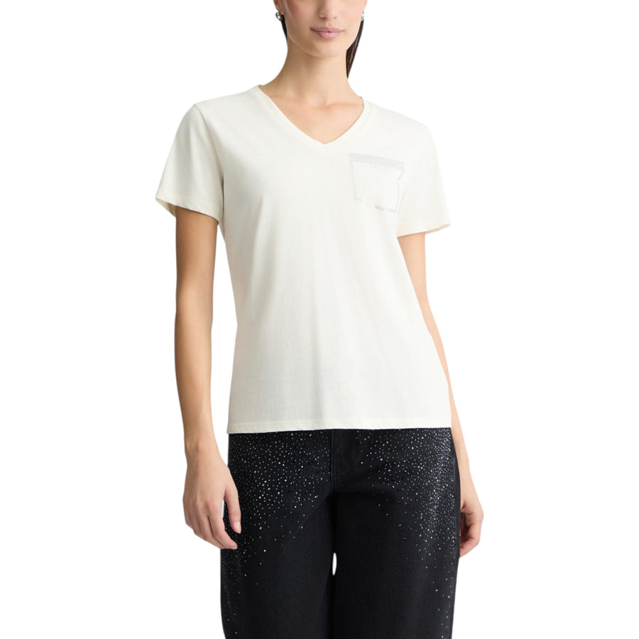 T-shirt donna con strass