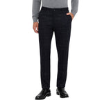 Pantaloni uomo check in lana e cotone