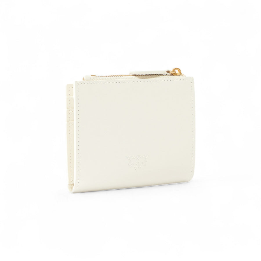 Portafoglio donna zip-around in nappa chevron