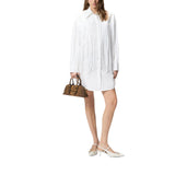 Abito donna corto chemisier con frange