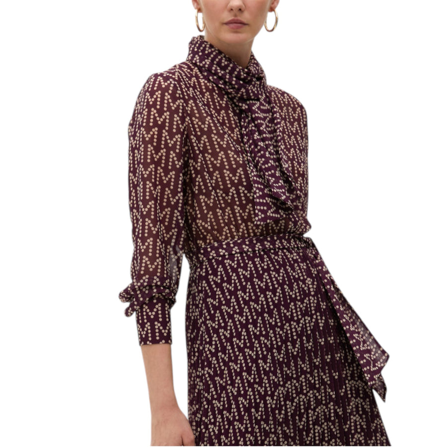 Abito donna Lungo Plissettato con Logo