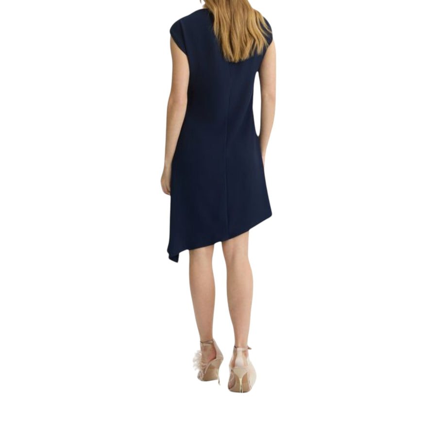 Abito donna corto con drappeggio