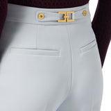 Bermuda donna in crêpe con accessorio gioiello