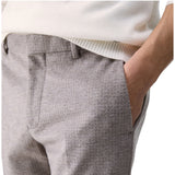 Pantaloni uomo in misto lana beaver
