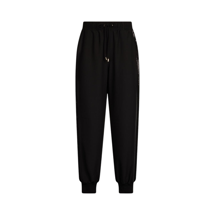Pantaloni donna jogging con paillettes