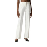 Pantaloni donna in tela con piega stirata