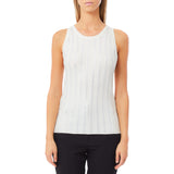 Top donna smanicato con strass