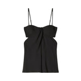 Top donna con bustier e drappeggio