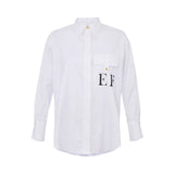 Camicia donna in popeline di cotone a righe