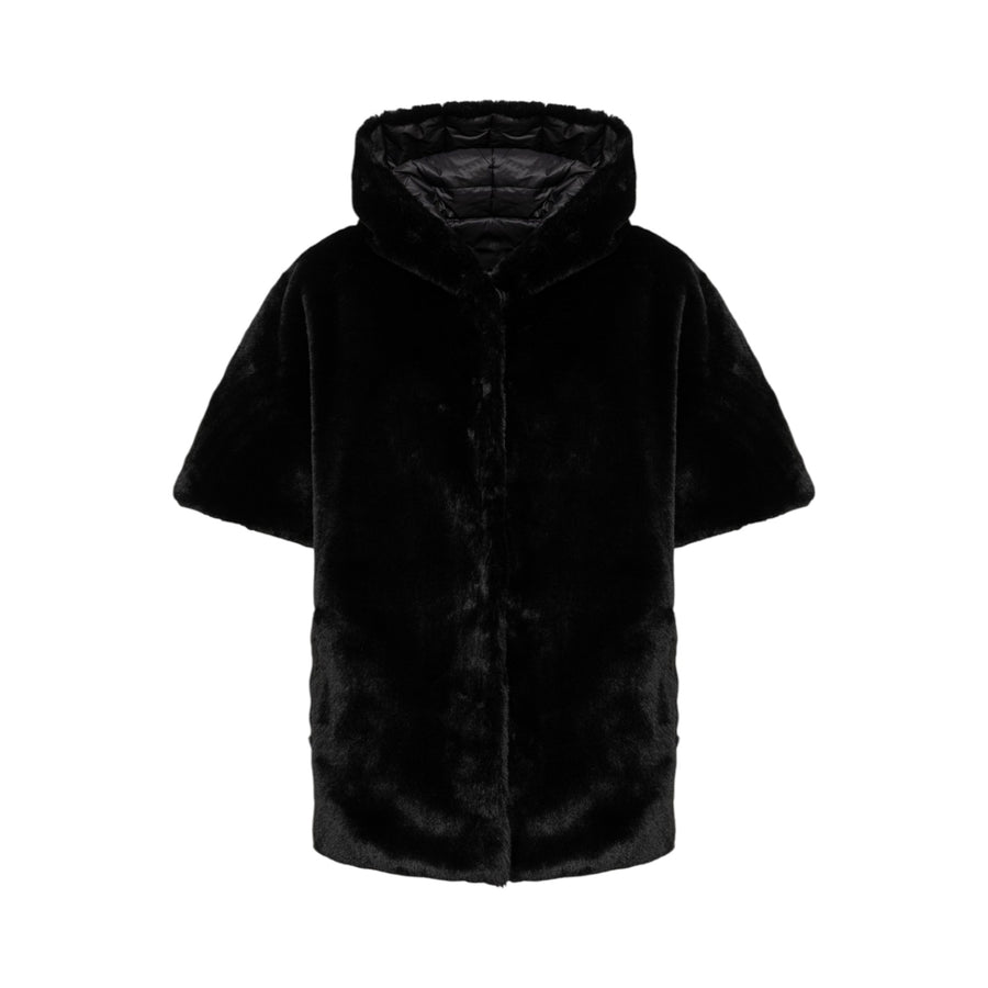 Cappa donna reversibile in faux fur