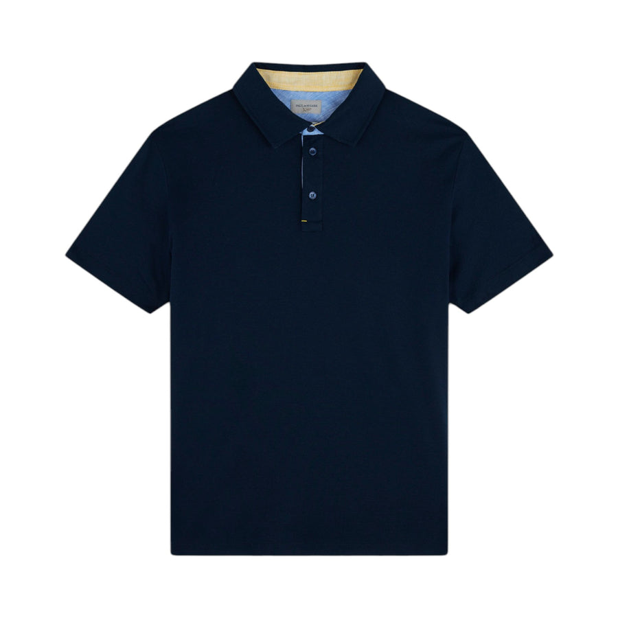 Polo uomo X-Soft piqué con dettagli a motivo floreale