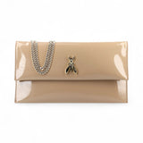 Pochette donna Fly in vernice con catena