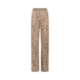 Pantaloni donna in chiffon animalier