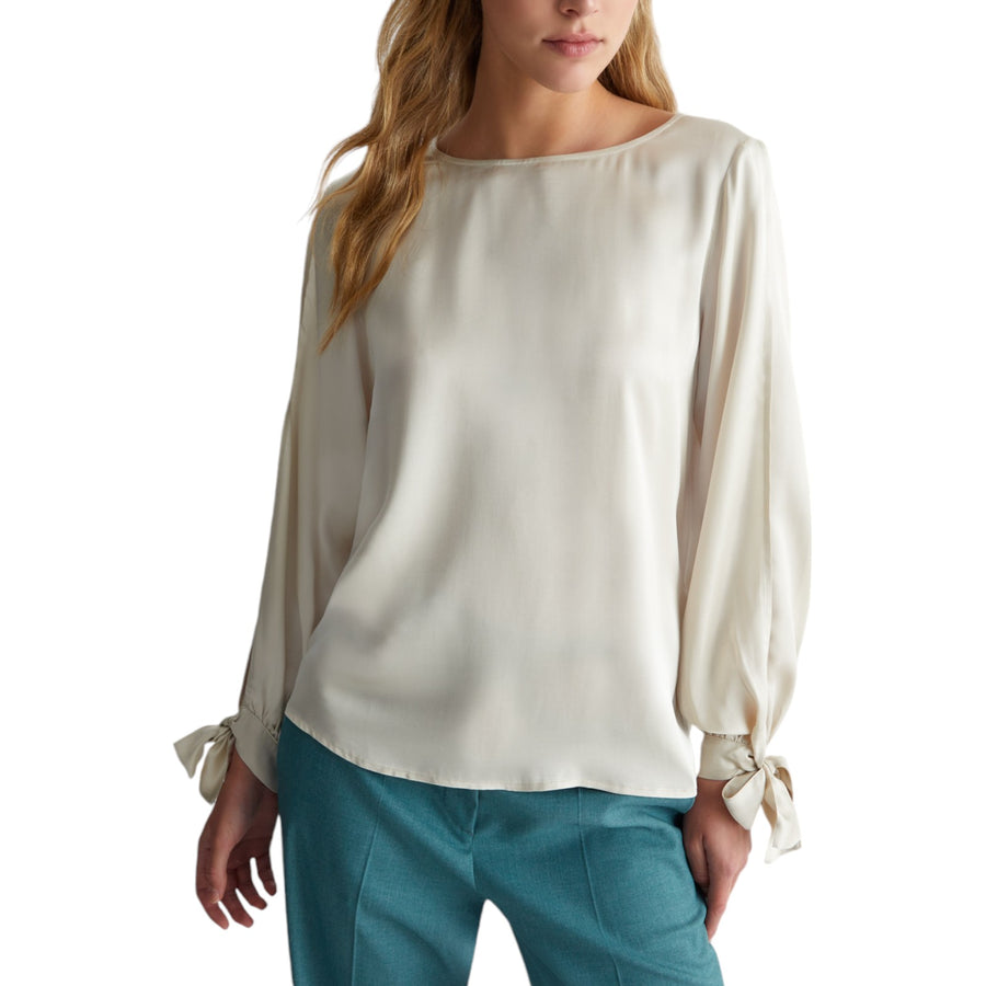 Blusa donna in raso